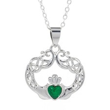 Silver Plated Celtic Claddagh