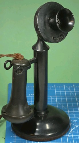 Antico telefono candela - antico, a