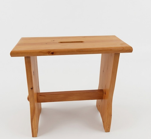 Sgabello legno faggio rustico - legno,