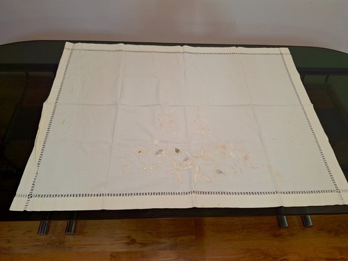 Topper ricamato vintage fiori