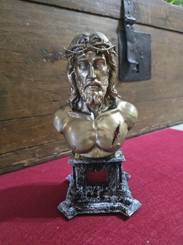 Statua gesu busto corona - statua,