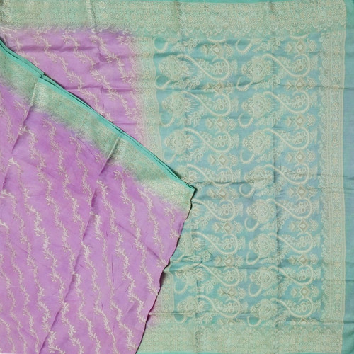 Sari vintage viola 100 seta - sari,