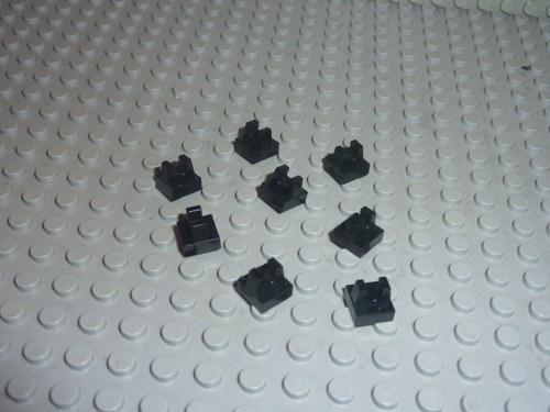 Lego black tile x - black, 1