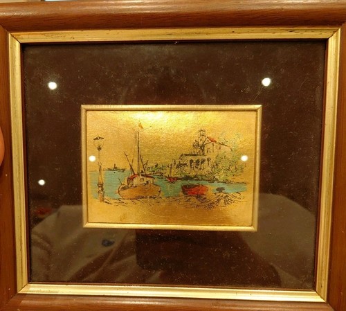 Quadretto 18x21 foglia oro - 18x21,