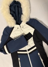 Giacca da sci ibrida Sweaty Betty Method donna XS pelliccia sintetica orlo cappuccio snowboard