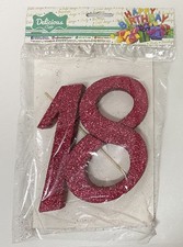 Numero 18 FUXIA GLITTERATO in