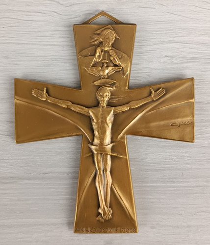 Croce bronzo anno domini - croce,