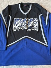 RARA MAGLIA HOCKEY RALEIGH ICE CAPS VINTAGE DEFUNTA XL NERA vuota