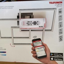 Telefunken WiFi FRAME Deckenleuchte LED 40W 4500lm Smart CCT RGB +Fernbedienung