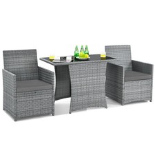 Patiojoy Patio 3PCS Rattan