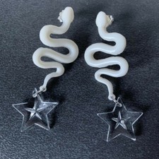 Orecchini Serpente Stella Swarovski Argento