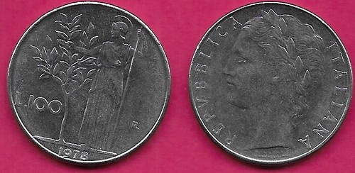 Italia 100 lire 1978 dea - 1978-r,