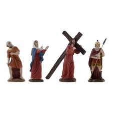 Set statue in resina salita al