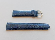 Blue Leather Watch Strap Strap