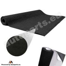 Moquette Adesiva Acustica Nera per Rivestimento Pianale Casse per Auto 140x70
