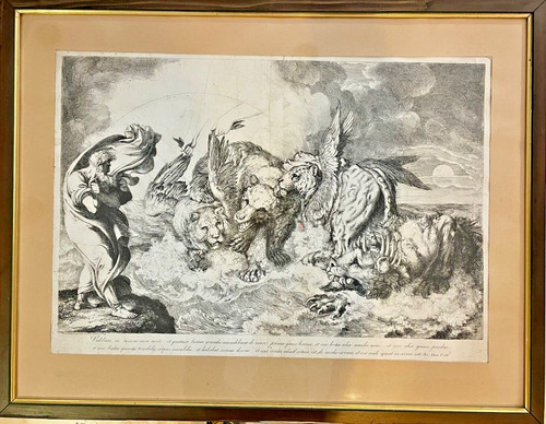 Stampa antica luigi sabatelli - stampa,