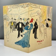 *PRIMO* MAXIMS DE PARIS RESTAURANT Chicago XL MENU SPECIALE 23x16 SEM LITHO