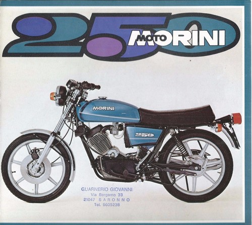 Brochure moto morini 250 - moto,