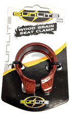 Morsetto reggisella bicicletta 31,8 mm GRANA LEGNO adatto a bici con reggisella 28,6-27,2 mm