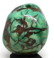 Antiche perle naturali autentiche turchesi tibetane