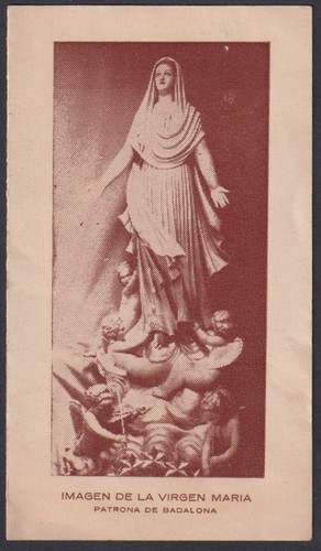 Santino antico madonna - santino, de