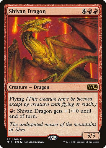 Mtg shivan dragon - mtg, drago