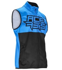 VEST CROSS ENDURO ACERBIS GILET SOFTSHELL LINEAR BLACK BLU TASCHE TG XXXL