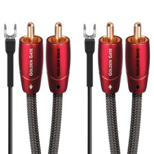 AUDIOQUEST GOLDEN GATE 2xRCA - 2xRCA TURNTABLE CABLE 1.5m NUOVO