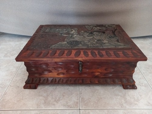 Antico bauletto cassa in - bauletto,
