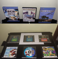 5 GIOCHI COMPUTER PC + 8 PROGRAMMI PER COMPUTER VINTAGE