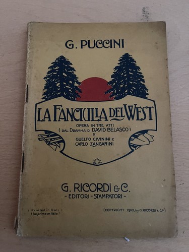 Puccini fanciulla del west - puccini,
