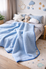 Copertura letto in lana merino