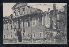 Cartolina Gorizia Gorz Palazzo Attems in Piazza San Antonio DISTRUTTO FA243
