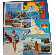 6 CARTOLINE ARTISTICHE PAESAGISTICHE DONNE IN COSTUME E NUDI COME DA FOTO+OMAGGI