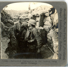 WW1 Highlanders trincerati con