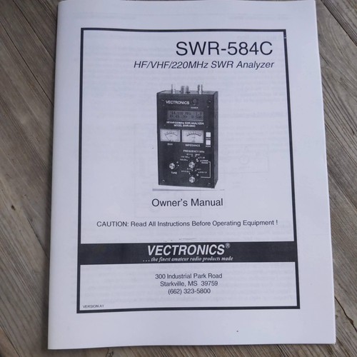 Vectronics swr 584c manuale - swr-584c,