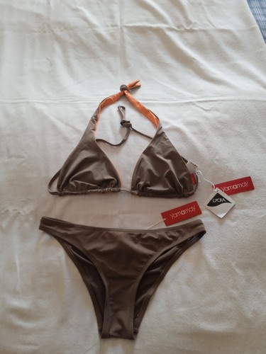 Bikini marrone arancione - marrone,
