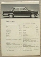 ALFA ROMEO 2600 BERLINA