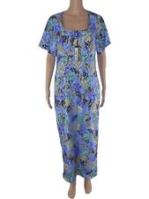 Abito Da Donna Maison Bube 50 3Xl Vintage Anni 80 Floreale Lungo Vestito Pizzo