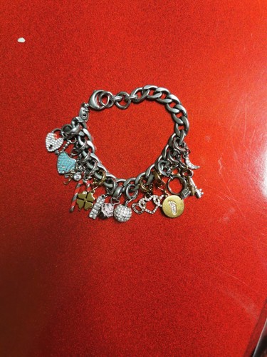 Bracciale charm fossil design - bracciale,