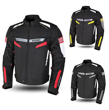 Giacca Giubbotto da Moto 4 STAGIONI Protezioni CE Smanicabile impermeabile STORM