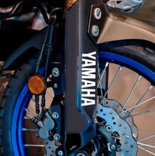 4 Adesivi Compatibili Yamaha - Stile Teneré 700 - Prespaziati Parasteli e Casco