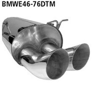 Bastuck Sistema di scarico sportivo BMW 3er E46 berlina U Tour 318d 320d 2x76mm