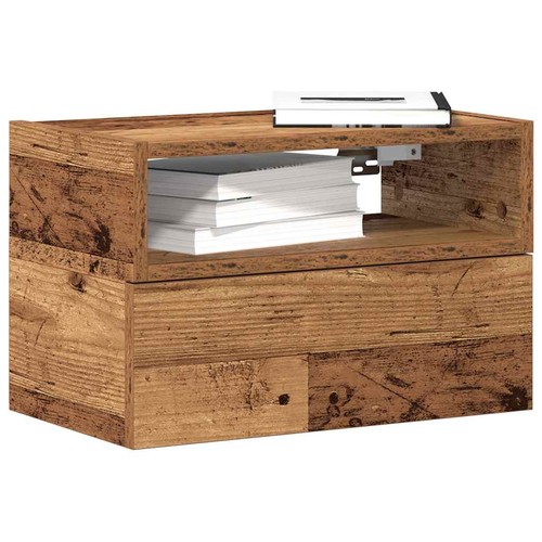 Comodino muro rovere - a,