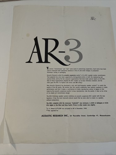 Volantino ricerca acustica - ricerca,