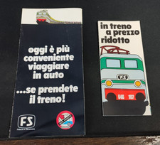 FS Ferrovie Dello Stato Opuscoli Brochure Depliant Abbonamenti E Cuccette TRENI