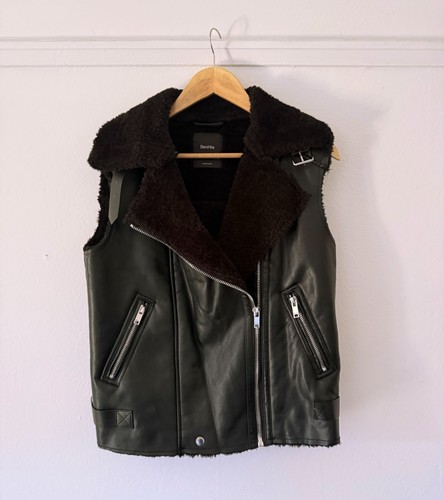 Gilet foderato ecopelle - gilet,