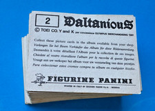MANCOLISTA FIGURINE PANINI DALTANIOUS 1981 NUOVE A SCELTA ORIGINALE CON VELINA
