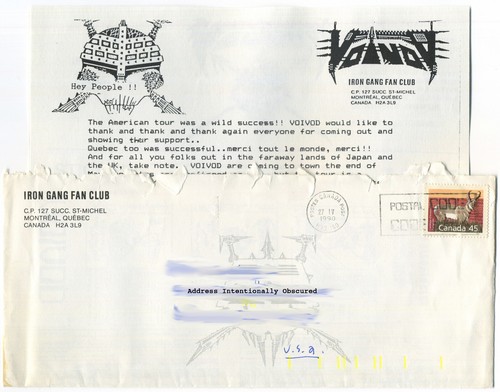 Voivod iron gang fan club - voivod,