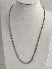 Collana catena corda acciaio